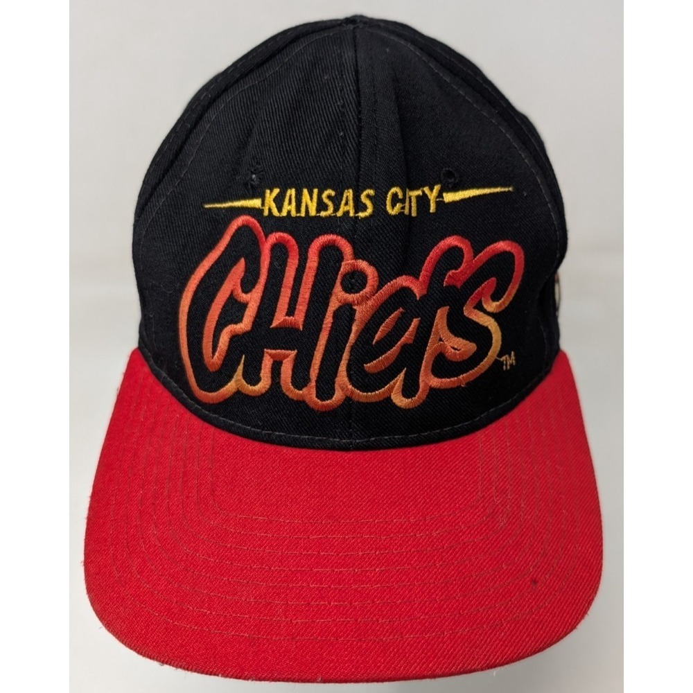 Kansas‎ City Chiefs Starter Snapback Cap Hat Vintage 90s 1990s Wool Spell Out